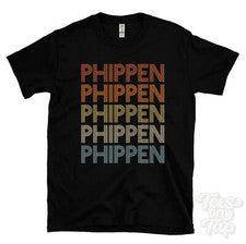CAMISETA PHIPPEN ESTILO RETRO REPETIDO Hombre y Mujer Novedad Genial Nombre Regalo