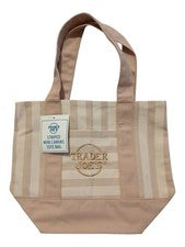 Bolso de Mano Trader Joes Mini de Lona a Rayas Tostado