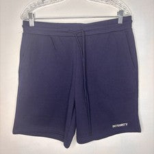 Moda Nova Polar Pantalones Cortos para Sudar Para Hombres Grandes Azul Marino Atlético Gimnasio Salón Informal