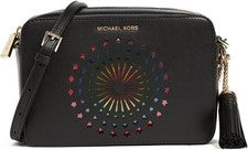 Nuevo Bolso Michael Kors Para Mujer Cuero Ginny Mediano para Cámara Negro