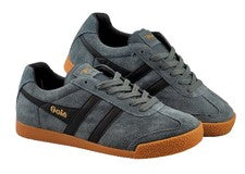 Zapatillas mujer GOLA Harrier CLA192 Graphite Black cuero auténtico