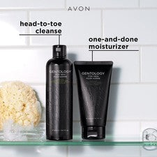 Crema hidratante y gel de baño Avon GENTOLOGY para hombres a base de hierbas aloe ~ SELLADO ~ SE ENVÍA AL DÍA SIGUIENTE