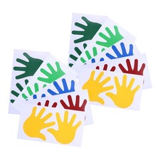 Lindas 20 pares de calcomanías adhesivas impresas a mano para decoración del hogar calcomanías para paredes