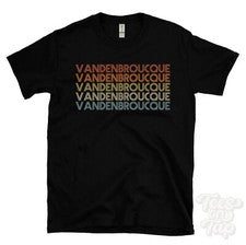 CAMISETA VANDENBROUCQUE ESTILO RETRO REPETIDO Hombre y Mujer Novedad Regalo Familiar