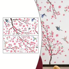 Pegatina de pared colorida con diseños florales para decoración del hogar respetuosa con el medio ambiente