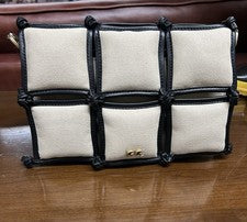 BOLSO BANDOLERA PUFF Cult GAIA Mujer Cartera Cuero Borde Logo