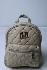Mochila Badgley Mischka para mujer mini acolchada con tachuelas CA4 Buff talla única