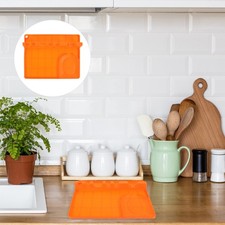 Espátula de cocina multifuncional soporte para utensilios con almohadilla de goteo