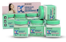 Kit facial de vidrio coreano DR.RASHEL - exfoliante, gel, paquete facial, crema, agua de arroz, 1520 ml