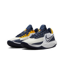 Para Hombres Nike Precision VI Entrenamiento/Gimnasio Entrenadores DD9535 101 Blanco/Azul Marino Reino Unido 14 UE 49.5