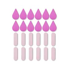 Juego de esponjas de maquillaje de temporada de 24 piezas uso en seco y húmedo