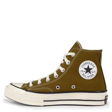 PARA HOMBRES CONVERSE VINTAGE CHUCK 70 LONA HI TOPS - TODAS LAS TALLAS DEL REINO UNIDO - VERDE MUSGO OSCURO