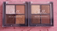 Set 2 NUEVAS Paletas de Sombras de Ojos Chella Hello Beautiful Tamaño de Viaje Bronce Neutro