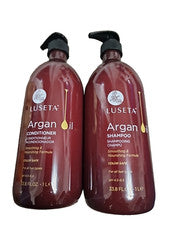 Champú y acondicionador de aceite de argán LUSETA 1 L cada uno suavizante y nutritivo cuidado del cabello