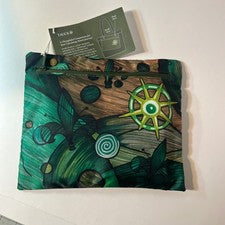 Bolso de Mano Tauck X Hecho en Sipario Italia Embalable Nailon Reciclado Verde Nuevo