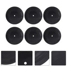 Accesorios para discos de vinilo vintage estéticos decoración de pared 6 piezas