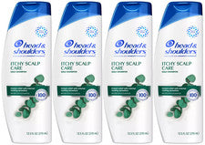 CHAMPÚ Y ACONDICIONADOR 2 en 1 Head & Shoulders ITCHY CUIDADO DEL CUERO CABELLUDO ANTICASPA - Paquete de 4
