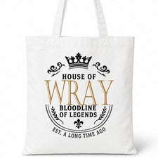 Bolso de Mano House Of WRAY Nombre Familiar Regalo de Ancestros