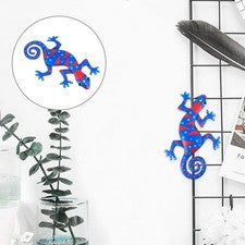 Decoración del Hogar Hierro Gecko Colgante Arte de Pared Adorno Decorativo Gecko Accesorio