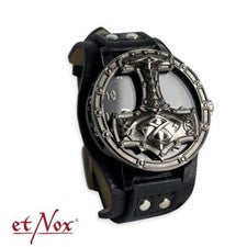 Reloj de pulsera Thors Hammer negro reloj Thor Mjölnir reloj