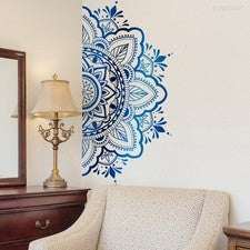 Decoración Moderna Hogar Arte de Pared Mandala Calcomanía de Pared Pegatina de Loto Diseño de Mandala de Loto