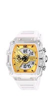 Reloj digital analógico Activa X Invicta ACW2398-003 para hombre 44,3 mm oro blanco nuevo en caja