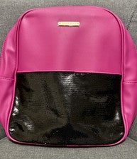 Mochila pequeña para mujer Juicy Couture rosa y negra | Mini bolso de viaje con logotipo nueva con etiquetas