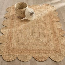 Alfombra de yute alfombra rectangular grande natural granja yute aspecto rústico trenzado