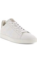 Zapatilla deportiva retro ECCO Street Lite para hombre blanca grava zapatos EU 46 talla 12 - 12,5 EE. UU.