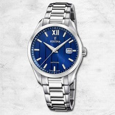 Festina Reloj Hombre Acero Inoxidable Plata Hecho en Suiza de Pulsera UF20026 /