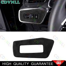For Audi A6 A7 S6 2019-2023 Black Suede Headlight Switch Control Cover Trim 1PCS