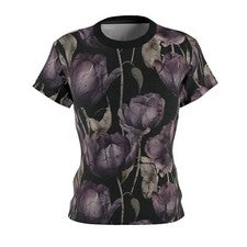 Camiseta bohemia floral para mujer, moda artística, regalo para ella, elegante