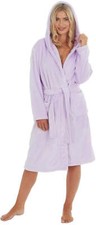 Vestido Forever Dreaming suave polar con capucha para mujer - lila