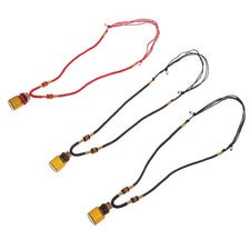 3 Pcs Perfume Bottle Necklaces Set Aroma Pendant Creative Essential Oil