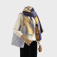 "Bolso de Mano Jeelow Floral de Lona con Asa de Cuero PU, Se Adapta a Laptop de 13"", Ligero"