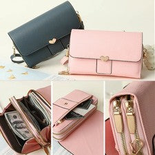 Bolso bandolera de cuero para mujer Bolso de moda para viajes Bolso con correa de gran capacidad