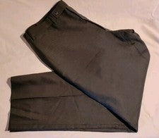 Traje de vestir para hombre Calvin Klein negro liso frente plano forrado de lana 38x30 nuevo sin etiquetas
