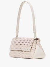 Bolso de Hombro Convertible Kate Spade Grace Perforado KL650 CU3 Crema Multi