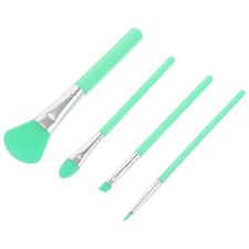 1 juego de brochas de maquillaje aptas para viajes herramienta de belleza de silicona cepillo de polvo facial suave
