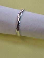 Anillo Amistad Plata 925 Plata de Ley Semicircular Pulido NUEVO Talla 50 a 64
