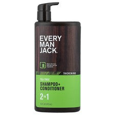 Champú + acondicionador 2 en 1, espesante, árbol de té, 16 fl oz (473 ml)