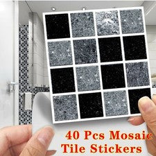 40X Pegatinas para Azulejos de Cocina Pegatina Autoadhesiva Pared Decoración del Hogar Arte Calcomanía VENTA~