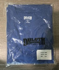 Nueva, Original Packaking, Duluth Trading XL Bolsillo Camiseta Estilo 95587 Azul