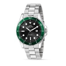 CHRONOSTAR Captain Nero Orologio Da Polso Verde 43 MM Acero Inox Cuarzo