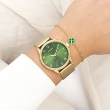 Oozoo Reloj De Pulsera Para Dama Timepieces Analógico De Metal Dorado UOC11324
