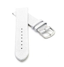 Correa de reloj de cuero metálico de diseño modelo mica plata 18 mm