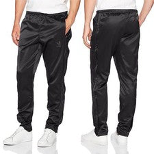 Pantalón Adidas Retro Originales Para Hombre Adicolor Abotonado [Negro/Tinta Leyenda]