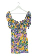 Vestido de verano Zara estampado floral morado talla 34