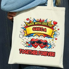 GRECA Bolso de Mano Personalizado Regalo San Valentín Cumpleaños Navidad