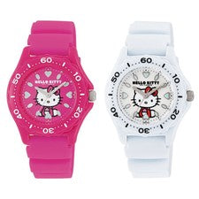 HELLO KITTY Reloj Citizen Niños Analógico de Japón Rosa -o- Blanco ¡NUEVO!